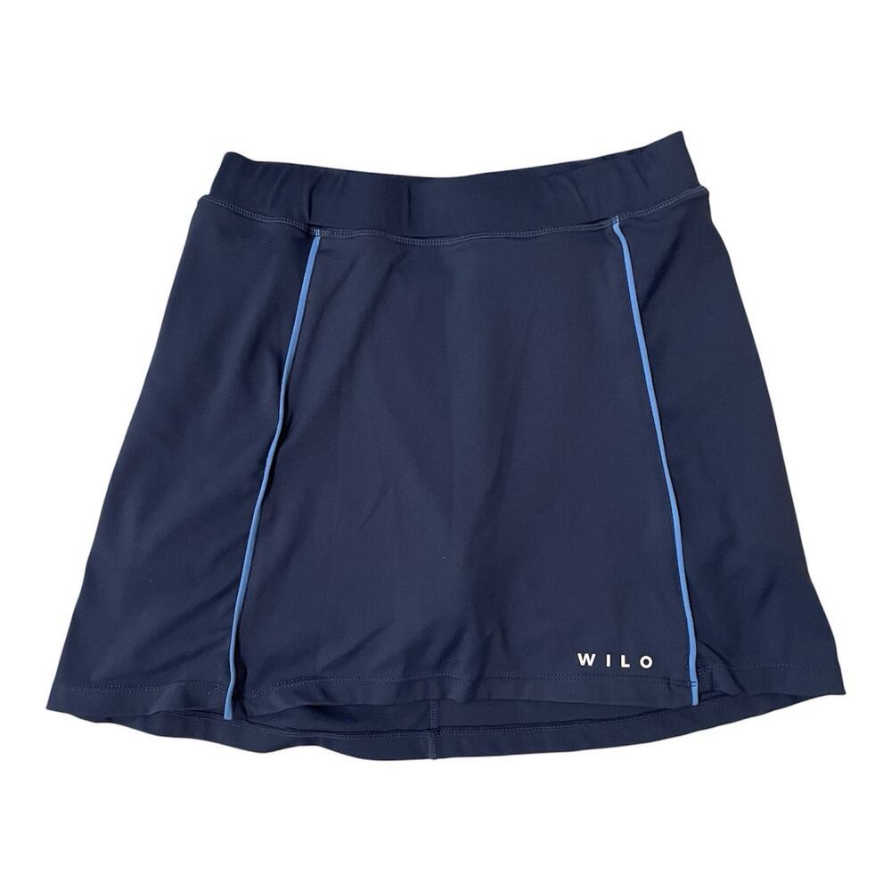 Wilo The Label Athletic Skort Size Medium Navy Blue Golf Tennis Pickleball Sport